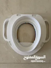  4 مستلزمات تدريب عالمرحاض : مقعد مرحاض متدرج وقابل للطي + مقعد تدريب سبايدر مان + حوض استحمام .
