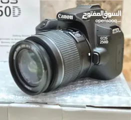  5 كاميرا كانون 250d الغنيه عن التعريف كسر كارتون مستخدمه شكم يوم فقط