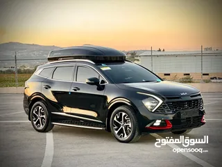  7 كايا سبورتاج  GT Line/2022 فل بدون فتحة سقف  2x4 ///240Hp بنزين + كهرباء  ( Haybrid) 1600cc