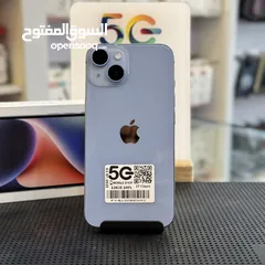  1 iPhone 14 128GB battery 100% ‎‏‎ايفون 14 ذاكرة تخزين 128 جيجا بطارية 100٪  مشحون 27 مره وارد شرق اوس