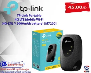  1 TP-Link Portable 4G LTE Mobile Wi-Fi (4G-LTE // 2000mAh battery) [M7200]