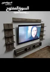  24 رف شاشة التلفزيون خشب لامنيت مميز