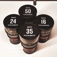  1 Meike FF Prime Cinema Lens Kit of 4 Lenses