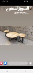  11 طاولات وسط وطاولات سفرة وطاولات تلفزيون خشب طبيعي بالكامل