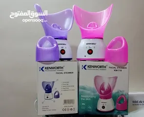  2 جهاز بخار الوجه تنظيف بالبخار ساونا الوجة و الانف 3 في 1 لتنظيف البشره الحجم الكبير مبخره