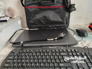  2 Dell Laptop with x-trike RGB gaming mouse and rainbow gaming keyboard with bag and mouse pad