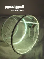  10 طبول للدبكات شفاف مع اضاءة متغيرة عدة الوان