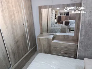  4 غرفه نوم كامله مع الفرشه وملحق وبنش قدام التخت جديد