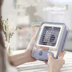  5 مكيف الهواء المتنقل للسياره او المنزل او المكتب يعمل بالثلج و الماء البارد شحن وusb مروحه مراوح رذاذ