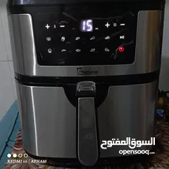  1 قلاية هوائية ماركة ناشونال - سعة 9.2 لتر - استخدام بسيط مع هدية
