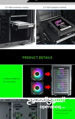  20 كيس جيمنغ  من جيماكس مضيئ رجب تصميم للحرارة GAMEMAX  GM-ONE RGB BK Case Gaming