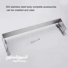  9 اثاث خارجي منشر تجفيف الملابس 120 سم جديد وحصري منشر غسيل الملابس على الجدار رهيب من ستانلس ستيل