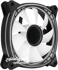  8 Huntkey GX120 ARGB Arctic Circle PC Gaming Fan 120mm 1200RPM مروحة تبريد مع اضاءة