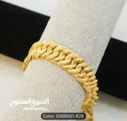  2 اسوارة مطلي ذهب عيار 24