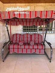  10 عررررض  خااااص  فرش كامل للمرجيحة  قماش وقطن نخب أول 3 مقاعد 3 ظهور 2 مساند + الشمسية ( المظلة