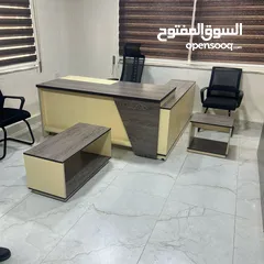  4 مكتب قياس 160*80 مع جانبيه وطاولة وسط خشب لامينت مستورد بسعر المصنع تفصيل جميع الموديلات جميع المقاس