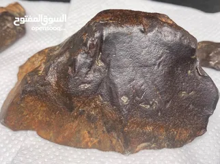  14 Jabal Kamel Hadidi meteorites, Tripoli, Libya, weight: one kilogram and 200 gram