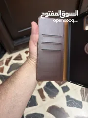  4 حافظة محفظة قابلة للفصل من PULOKA لهاتف Galaxy S23 Ultra – جلد بني فاخر