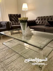  1 طاوله زجاج اكريليك