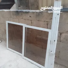  2 شباك ألمنيوم تفصيل مقاس 100/150