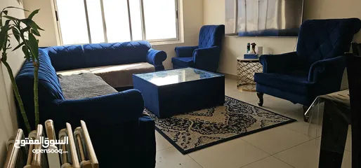  2 full set with serving tables and carpet as well