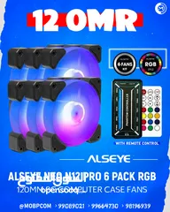  1 Alseye Neo N12 Pro 6 Fans RGB - مرواح تبريد للبي سي !