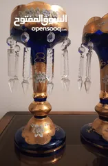  6 Crystal Egermann كريستال تشيكي ماركة   مزينة بطبقة سميكة من ماء الذهب Egermann