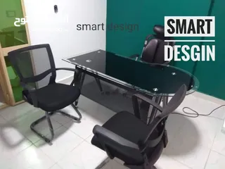  28 مكتب مدير مودرن (اثاث مكتبي -خشب-زجاج ) elegant modern office furniture desk