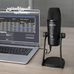 2 ميكرفون تسجيل BOYA مايك  احترافي Mic Studio Broadcasting Streaming Interview Con BY-PM700
