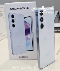  3 مشغل ايام Samsung A55 5G رام 16 جيجا 128و 256 أغراضة والكرتونه الأصلية متوفر توصيل