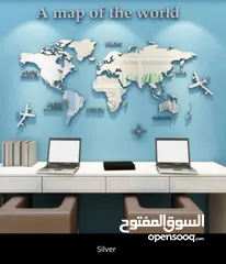  2 خريطة العالم باحجام مختلفة خشبية او اكرليك للمكاتب و الشركات الطيران
