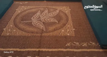  1 طقم كنب 9 مقاعد مع سجاد
