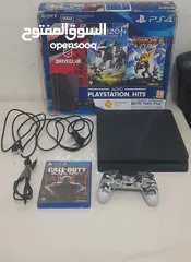  1 PS4 Slim ( Jet Black)