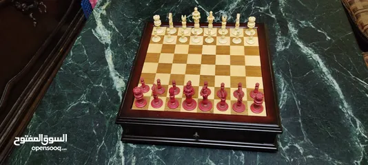  25 شطرنج تحفة ديكور من الخشب الفاخر
