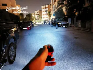  4 كشاف /زامور  امامي فاخر قابل للشحن للدراجات الهوائية usb rechargeable bicycle front light /horn