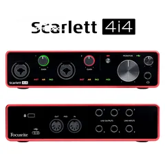  2 Focusrite Scarlett 4i4 Interface