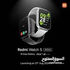  1 ساعة شاومي whatch 5 active