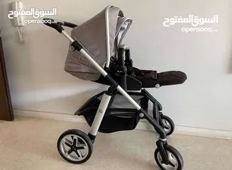  1 عربانة اطفال  silver cross stroller و حمالة مذركير