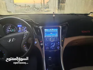  9 سوناتا هايبرد 2012 للبيع فل بانوراما لون اسود ملوكي  4جيد