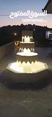  6 نوافير وشلالات وباربيكو وجميع انواع ديكورات الحجر الطبيعي  العنوان الزرقاء الجديده