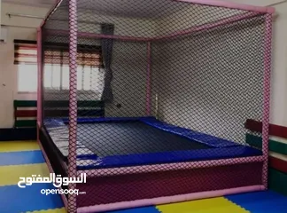  14 جميع قطع غيار ترامبولين شبك و ارضية و واقي زمبرك وزمبركات وحديد.