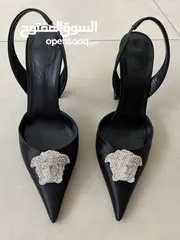 2 Versace pumps with crystal medusa