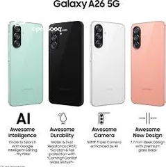  2 SAMSUNG//A26 5G// كفالة الوكيل الرسمي. بسعر حرق