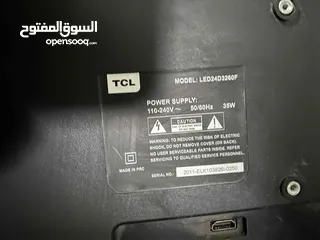  2 تلفزيون TCL 24 بوصة شغال 100% موجود في بيت لحم 100 شيكل واصل