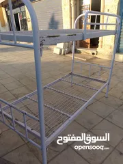  2 تخت طابقين تفصيل حديد تقيل