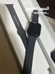  2 ساعة apple watch i8 بحالة الوكالة 45 انش استخدام شهرين للبيع بسعر مغري