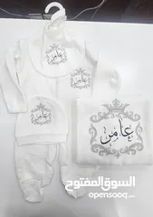  7 طقم تبان بيبي مطبوع حسب الطلب  ( 4 قطع )