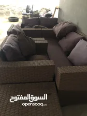  1 طقم راتان خارجي للحدائق