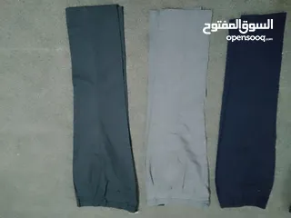  3 بناطيل قماش نمر مختلفه جديد للبيع