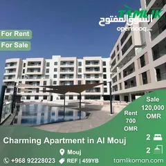  1 Charming Apartment for Rent & Sale in Al Mouj  REF 459YB